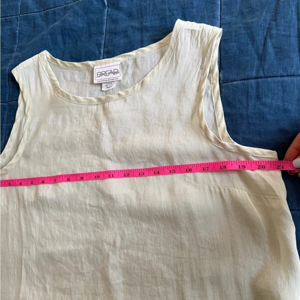 Staley Gretzinger Silk Hemp Maxi Dress Boho Artsy Laganlook Large Hand Painted